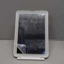 FUNTOUCH Rechargeable Travel Makeup Mirror with 72 Led Lights, Portable Lighted Beauty Mirror, 3 Color Lighting, Dimmable Touch Screen, Tabletop LED Folding Cosmetic Vanity Mirror (White)