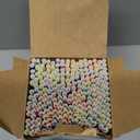 Flexible Paper Drinking Straws, 250 Count, 7.75" Long, 0.24" diameter - 100% Biodegradable - Assorted Striped Colors (Colorful Stripes)
