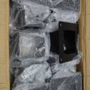 6 PCS Metal 44 Post Base Post Base Brackets,Inner Size 3.5"x3.5" Heavy Duty Powder-Coated Post Anchor Matte Black Wood Post Brackets (Black 6pcs)