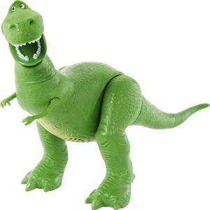 Mattel DisneyPixar Toy Story 4 True Talkers Rex Figure, 7.8 in / 19.81 cm-Tall Posable, Talking Character Figure with Authentic Movie-Inspired Look and 15+ Phrases, Gift for Kids 3 Years and Older