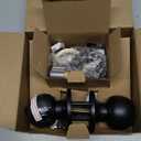 BESTTEN Keyed Alike Exterior Door Knob with Key Lock and Deadbolt, All Keyed Same, Matte Black Entry Door Knobs with Lock and Keys for Entrance and Front Door