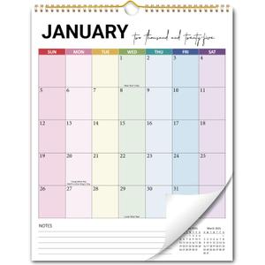 2025 Calendar - Wall Calendar from January 2025 to December 2025, 2025 Hanging Vertical Calendar with Thick Paper, Large Daily Blocks, Perfect for Monthly Organizing & Planning, 11.5" x 14.5"