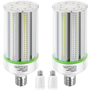 2-Pack 100W LED Corn Bulbs,5000K,AC110-277V,14000lm,E26/E39 Base,LED Replacement Metal Halide HID CFL for Commercial Industrial Lighting Warehouse High Bay Light Fixture Garage Workshop