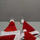 4 PCS Christmas Santa Hats Plush Red Velvet Christmas Hats for Holiday Party Presents Supplies XMAS for Adults and Kids
