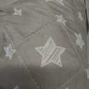 Waterproof Dog Bed Covers Replacement Washable Pet Hair Easy to Remove, Noiseless Quilted Puppy Pet Bed Cover Lovely Grey Star Print 32x44 Inches, for Dog/Cat, Cover Only