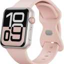 Patented Sport Silicone Band Compatible with Apple Watch Bands 40mm 38mm 41mm 42mm 44mm 45mm 46mm 49mm Women Men, Soft Waterproof Sport Strap for iWatch Bands Series 11 10 9 8 7 6 5 4 3 2 1 SE Ultra