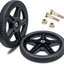 ASDFGHT 14 Inch Lawn Mower Wheels (2-pack) Fits Most Standard push Lawn Mowers, Inner and outer bearing structure - Includes Bolts, Nuts