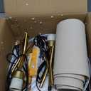 20.8" Modern Tripod Table Lamps Set of 2 Black and Gold Metal Table Lamps for Living Room Bedroom Nightstand End Table Decorative Lamps(Bulbs Included)