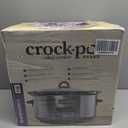 Crock-Pot Large 8-Quart Programmable Slow Cooker with Auto Warm Setting Black Stainless Steel