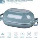 VORRINGARD Enameled Cast Iron Sourdough Bread Oven, Dutch Oven, Loaf Cast Iron Bread Pan for Homemade Bread Baking, Meatloaf Pan with Lid, 5QT, Sea Salt
