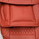 Car Seat Covers Full Set Waterproof Faux Leather Universal Seat Cover for Cars Protectors Fit for Most SUV Truck Sedans Pick-up Jeep, Airbag Compatible (Wine Red, Front Pair)