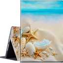 for Samsung Galaxy Tab A9 Plus Case with Adjustable Stand & Auto Wake/Sleep Feature Smart Protect Cover Case for Samsung Galaxy Tab A9 Plus 11 inch 2023 - Seashell On Beach