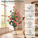 Artificial Camellia Tree 2 Pack, 43.3" Tall Fake Camellia Plant
3.6FT Faux Camellia Tree Pink with Planter, Artificial Silk Flower Tree For Outdoor Indoor Floor Front Porch Home Decor