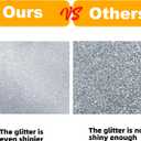 3D Glitter Table Number “60” Table Centerpiece Decoration for Theme Birthday Party Supplies, 1 PC Silver