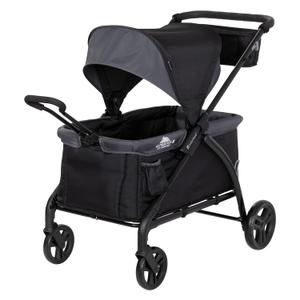 Baby Trend Expedition 2-in-1 Push or Pull Wagon with Canopy, Madrid Black