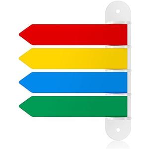 BBTO 1 Pc Exam Room Flags Pack 7 Inches Long Door Flags Primary Colors Chamber Room Status Indicators Signal Sign for Doctors Offices Hospitals and Clinics Supplies