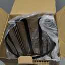 Bunoxea Spice Rack Wall Mounted 3 Pack, Space-Saving Spice Organizer for Spice Jars and Seasonings,Screw or Adhesive Hanging Spice Rack Organizer for Your Kitchen Cabinet,or Pantry Door (Black)