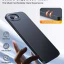 TORRAS Magnetic Slim Fit for iPhone 17e Case for iPhone 16e Case, Ultra-Thin & Fit for MagSafe, Lightweight Matte Anti-Scratch Hard PC Cover Case for iPhone 16e/17e Phone Case 6.1 inch, Black