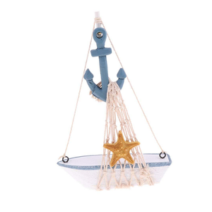 Mini Wooden Sailing Boat, Decoration
