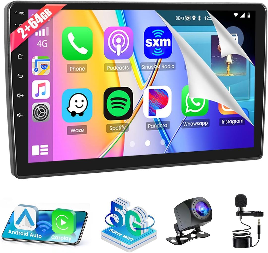 Roinvou 2+64G Radio for Ford Transit 250 350 Cargo Vans 2018-2023 Android 13 Car Stereo Wireless Carplay, 9 inch Touch Screen for Transit 350 Android Auto Bluetooth GPS WiFi FM RDS Mirror Link