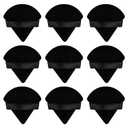 4 x Flytianmy 9Pcs Triangle Powder Puffs, Face Makeup Puff for Body Loose Powder Beauty Makeup Tool Black (1 Count (Pack of 9))