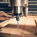 Up&Down Compression Cut Spiral Router Bit for CNC, 1/4 inch Cutting Diameter and 1 inch Cutting Length 1/4 inch Shank Carbide End Mill for Slot Cut Carving Engraving Grinding Grooving