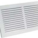 Rocky Mountain Goods Air Return Grille for 10 x 6 Duct Opening (Actual Dimensions 11 3/4" x 7 3/4") - Heavy Duty Steel - Premium Finish - Includes Screws - Louvered Design - Paintable - White