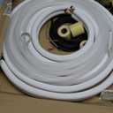 NEAGLORY 25 Ft Mini Split Line Set, 1/4" & 3/8" O.D. Twin Copper Tubing Insulated Coil Copper Pipes HVAC for Mini Split AC and Heating Equipment