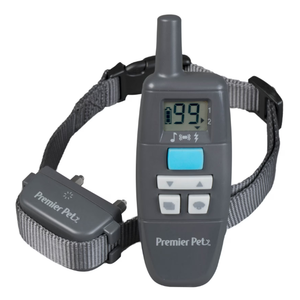 Premier Pet 300 Yard Remote Trainer, 3 Correction Modes, Rechargeable, Waterproof, Gray