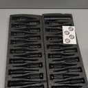 9/16-18 Spiked Lug Nuts, 3/4" Hex Closed End Nut with 1 Socket Key, Wheel Spiked Lug Nuts for Dodge Ram 1500 2500 3500, Ford F250 F350, Fit for Aftermarket Wheel (32Pcs,Black)