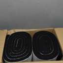 2 Pcs Metal Roofing Universal Vented Ridge Closure Strips 10.5 W x 10' L (20'l Total) Roof Panel Closure Self Adhesive Felt Tape Waterproof Windproof Seal for Metal Panels Weather Barrier