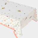 Cheerland Woodland Fairy Tablecloth Fairy Birthday Decoration Forest Creatures Table Cover for Girls Birthday Tea Party Baby Shower and Mushroom Themed Party Fabric Cloth Supplies