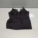 Women's Fit Camisole with Built in Bra - Spaghetti Straps Camis Tank (Large)