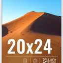 LaVie Home 20x24 Picture Frame for Wall Display, 20x24 White Picture Frame with HD Plexiglas, 20 x 24 Poster Frame 1 Pack, Display Frame for Vertical or Horizontal, Classic Collection