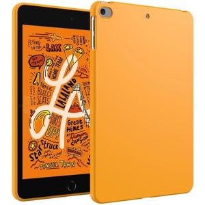 Case for iPad mini 5 2019/Mini 4 2015 (5th/4th Generation 7.9 inch), Thin and Lightweight, Soft, Shockproof Slim Tablet Back Cover, Orange-Yellow