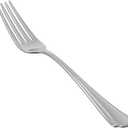 Amazon Basics Stainless Steel Dinner Forks with Scalloped Edge, Pack of 12, Silver