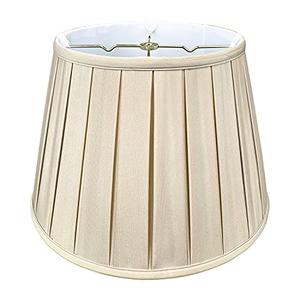 Royal Designs, Inc. Empire English Pleat Lamp Shade, BSO-724-16BG, 10.5 x 16 x 11, Beige