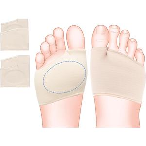 Orthopedic Metatarsal Pads,Ball of Foot Cushion with Gel Pad for Women and Men, Foot Pads for Ball Pain Relief, Morton's Neuroma, Metatarsalgia Support., Size S