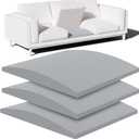 Couch Cushion Support, Sofa Cushion Support for Sagging Couch Seat, Couch Replacement Insert, 20"x20"x2", High Density Foam Furniture Seat Sagging Repair, Trapezoid 40D, Grey Set of 3