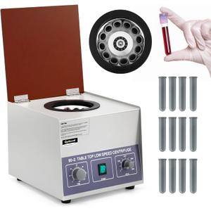 CGOLDENWALL 80-2 Electric Lab Centrifuge 4000RPM 12x20mL/15mL/10mL/7mL Desktop Centrifuge Machine Timer 0-120min Medical Laboratory Practice Low Speed Centrifugal Force 2325xg Voltage 110V