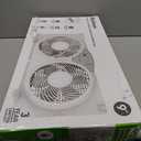 Holmes 9 Inch TwinBreeze Reversible Window Fan 3 Speed Remote CleanBreeze White