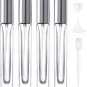 Perfume Refillable Bottle,4pack Perfume Atomizer Cologne Container Empty Travel Perfume Bottle,Clear Glass Perfume Spray Bottles for Travel Essentials (10ml)