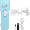 Zerodis Baby Hair Clipper, Children Ultra-Quiet Electric Trimmer USB Rechargeable Cordless Haircut Kit, Fast Charging, Long Battery Life