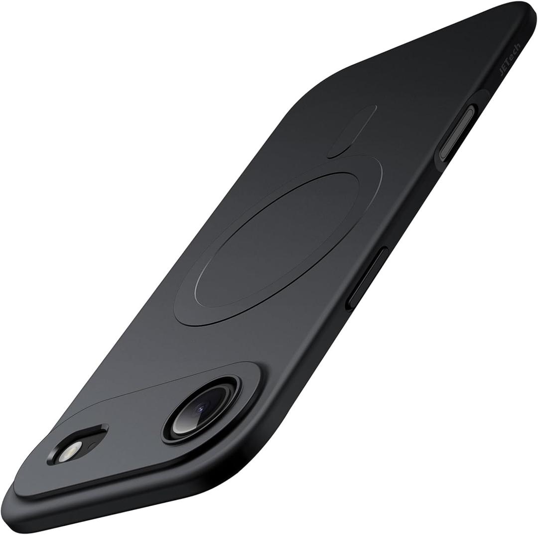 JETech Magnetic Slim Case for iPhone 17 Air Compatible with MagSafe, Camera Lens Full Protection, Soft TPU Thin Protective Phone Cover with Matte Finish, Shockproof, 6.5-Inch Display (Black)