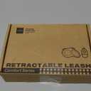 Fida Retractable Dog Leash for Small Breed up to 26 lbs, 16 ft Pet Walking Leash with Dispenser and Poop Bags, Anti-Slip Handle, Reflective Strong Nylon Tape, One-Handed Brake (S, White & Pink)