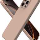 ORNARTO Compatible with iPhone 16 Pro Max Case 6.9", Slim Liquid Silicone 3 Layers Soft Gel Rubber Shockproof Protective Cover with Anti-Scratch Microfiber Lining-Nude Taupe