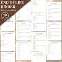 Lanpn End of Life Binder - 8.5x11, Final Wishes & Estate Document Folder with 8 Dividers & 10 Letter Size Binder Pockets, Death Planner Organizer, Before Death Life Plan When I Die Journal Book