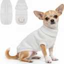 Knitted Sweater for Small Large Dogs Girl Boy Warm Fleece Cable Turtleneck Sweater for Chihuahua Pug Labrador Golden Retriever Cold Weather, Size XS