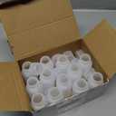 Tatuo 12 Pcs 2 oz 60 ml Polyethylene Reagent Bottle Plastic Sample Bottles with Screw Caps Translucent PE Sample Containers with Lid for Liquids, Laboratory, Storage at Home (Translucent)