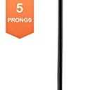 Ottsuls Bird Feeder Pole, 45 INCH Heavy Duty Shepherds Hooks for Outdoor with 5 Prong Base, Adjustable Stand Hanger for Garden Plant, Hummingbird Feeder, Lantern, Hanging Wedding Decor (1 Pack)